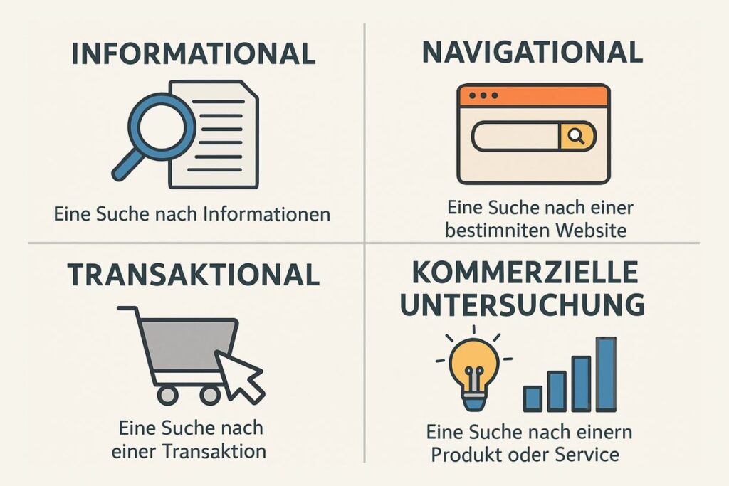 Suchintention Infografik Erklärung Deutsch SEO