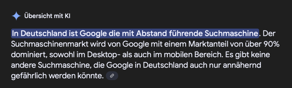 Übersicht mit KI - Neue Funktion von Google erklärt und wie man es schafft dort erwähnt zu werden